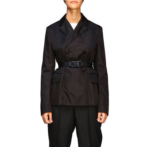 prada long jackets|prada women's double breasted jackets.